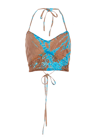RAGA Tie Dye Halter Bra Top Slide 1