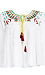 RAGA Long Sleeve Embroidered Peasant Top Thumb 1