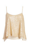 J.O.A. Sequin Spaghetti Strap Crop Top