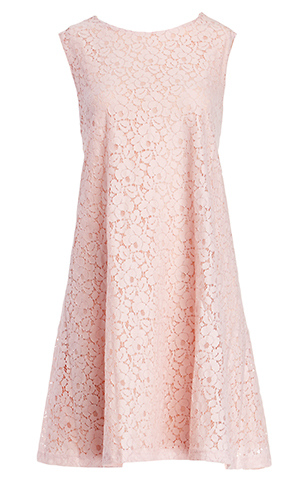 Glamorous Lace Swing Dress in Light Pink | DAILYLOOK