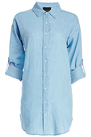 Jane Chambray Shirt Dress Slide 1