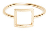 DAILYLOOK Geometric Square Ring