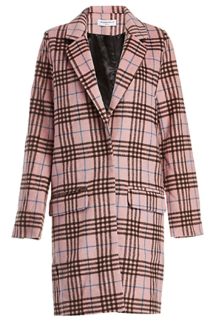 Glamorous Plaid Checked Longline Coat Slide 1