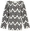 J.O.A.Zig Zag Cardigan
