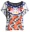 MINKPINK Floral Blue Bay Fire Tee