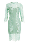 For Love & Lemons Rosette Lace Dress