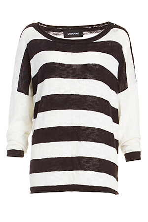 MINKPINK Lazy Sundays Striped Knit Top Slide 1