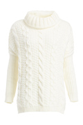 Three Of Something Solstice Cable Knit Sweater