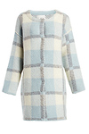 J.O.A. Plaid Oversized Wool Coatigan
