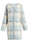 J.O.A. Plaid Oversized Wool Coatigan