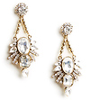 DAILYLOOK Zellweger Crystal Chandelier Earrings