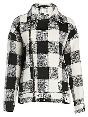 J.O.A. Woolen Checkered Jacket Slide 1