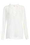 Lavender Brown Silk Two Pocket Shirt