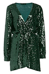Katie Sequin Wrap Dress