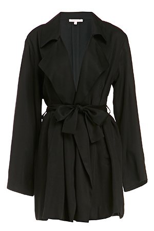 Fiona Lightweight Tencel Trench Coat Slide 1