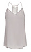 Lavender Brown Racerback Silk Tank Thumb 1