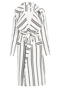 Cameo Real Talk Stripe Trench Coat
