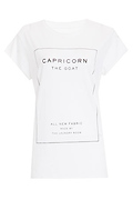 The Laundry Room Capricorn Label Rolling Tee