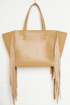 Remi & Reid Leather Side Fringe Bag