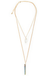 DAILYLOOK Delicate Crystal and Stone Drop Necklace
