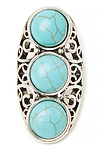 Amanda 3 Stone Ring