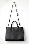 Monte Vegan Leather Colorblock Structured Tote