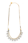 Serefina Rhinestone Hemp And Chain Necklace