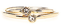 DAILYLOOK Sparkling Solitaire Ring Set