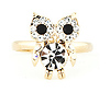 Crystal Owl Ring