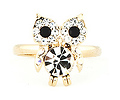 Crystal Owl Ring