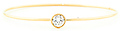DAILYLOOK Solitaire Crystal Bangle Bracelet