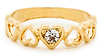 DAILYLOOK Crystal Heart Flip Ring