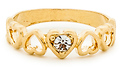 DAILYLOOK Crystal Heart Flip Ring