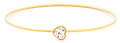DAILYLOOK Crystal Heart Bangle Bracelet
