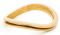 DAILYLOOK Warped Bangle Bracelet Set