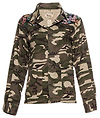 Floral Accented Camo Jacket