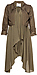 Line & Dot Flowy Trench Coat Thumb 1