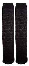 Floral Mesh Knee High Socks