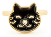 Happy Black Cat Ring