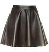 Simple Leatherette Circle Skirt