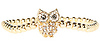 Beaded Crystal Owl Bracelet