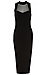 Sultry Mesh Panel Bodycon Dress Thumb 1