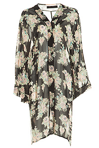 Floral Chiffon Kimono Slide 1