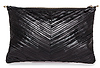 Stitched Strip Leather Clutch / iPad Case