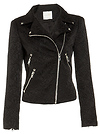 Line & Dot Jacquard Moto Jacket