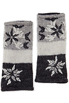 Snowflake Fingerless Wool Gloves