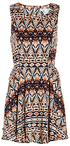 Tribal Fit and Flare Dress