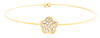 Crystal Flower Wire Bracelet