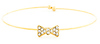 Crystal Bow Wire Bracelet
