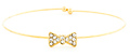 Crystal Bow Wire Bracelet